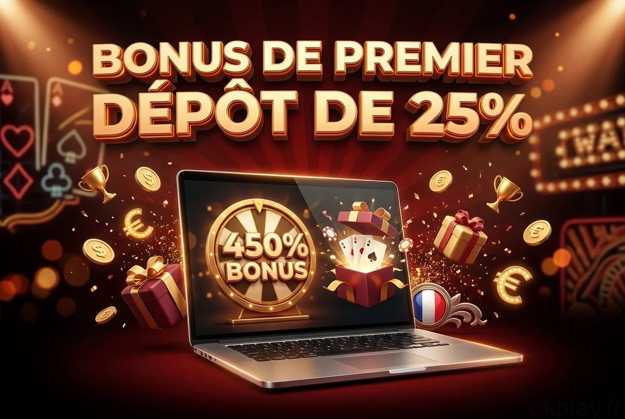 Bonus de premier dépôt de 25%